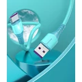 Kép 11/11 - Type-C USB 3A töltő- és adatkábel töltésjelző LED-del (1m) (piros)