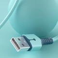 Kép 5/11 - Type-C USB 3A töltő- és adatkábel töltésjelző LED-del (1m) (piros)