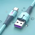 Kép 10/11 - Type-C USB 3A töltő- és adatkábel töltésjelző LED-del (1m) (piros)