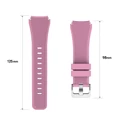 Kép 5/7 - 22mm univerzális szilikon „Gear” ívelt óraszíj Samsung Gear S3 / Samsung Galaxy Watch 46mm okosórákhoz (rózsaszín)