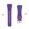 Kép 6/8 - 22mm univerzális szilikon „Gear” ívelt óraszíj Samsung Gear S3 / Samsung Galaxy Watch 46mm okosórákhoz (lila)