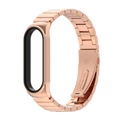 Kép 1/3 - Xiaomi Mi Band 3/4/5/6 rozsdamentes acél szíj oyster csattal 6 színben (rosegold)