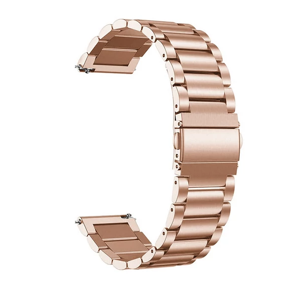 Univerzális 20/22mm cserélhető, rozsdamentes acél „Oyster” óraszíj  (rosegold)